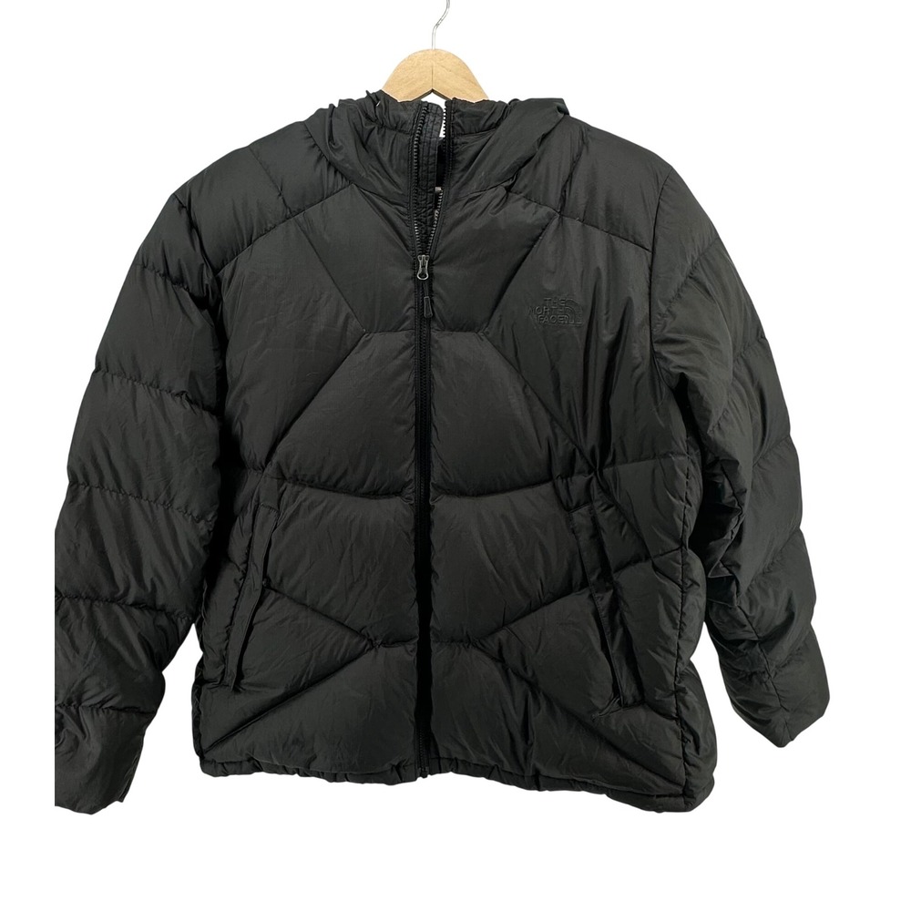 The North Face Mens XXL Black 700 Fill Down Hooded Puffer Coat Jacket